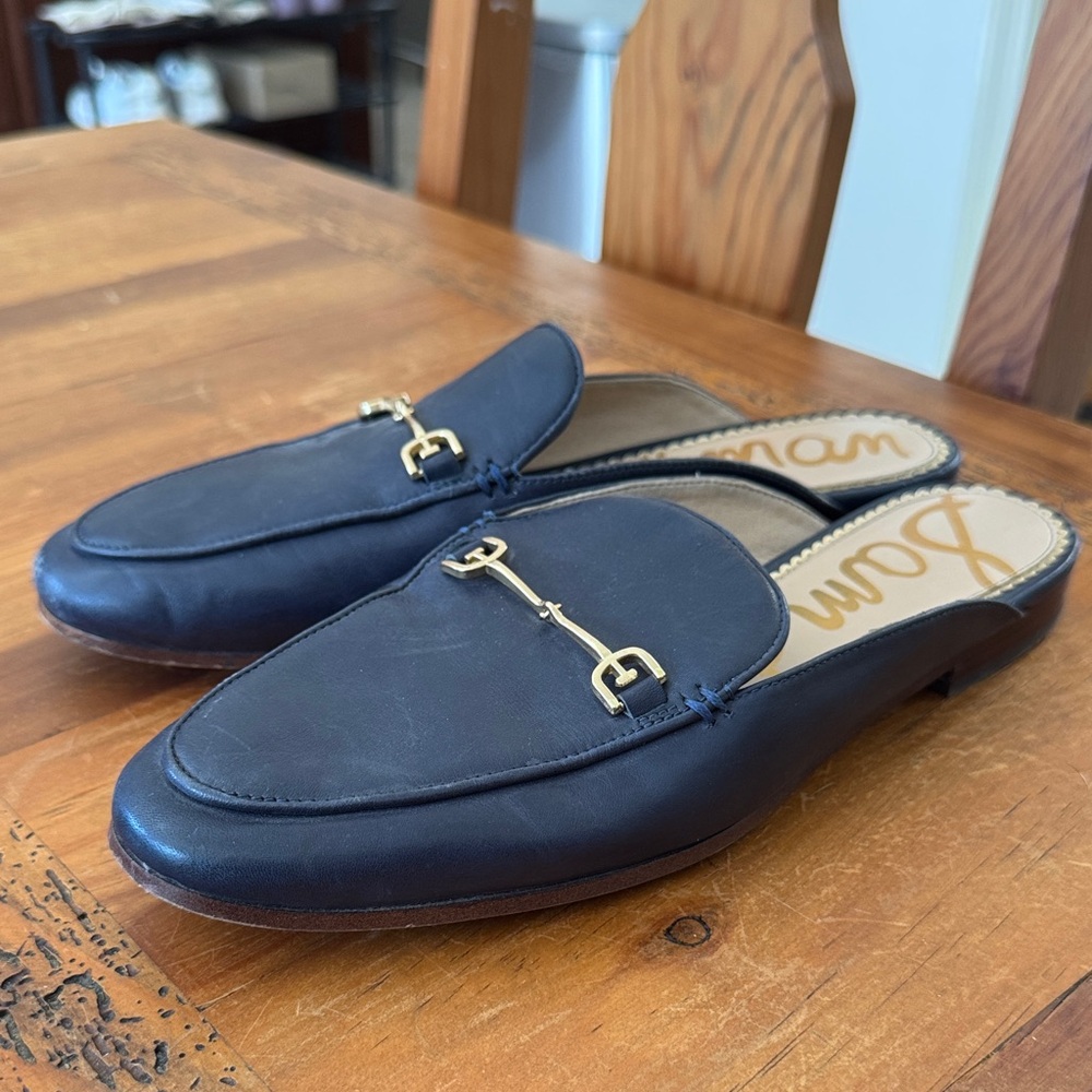 Sam Edelman Navy Blue Linnie Loafers